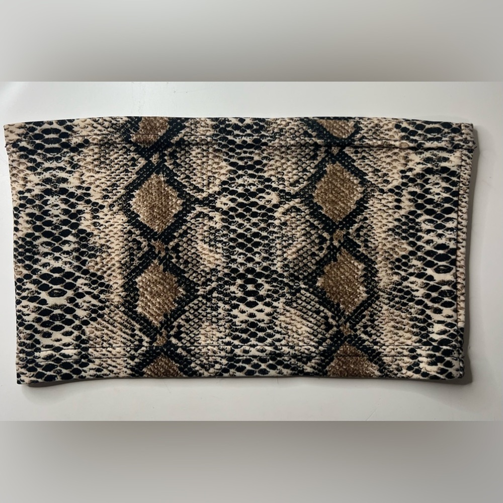 Snake print bandeau top